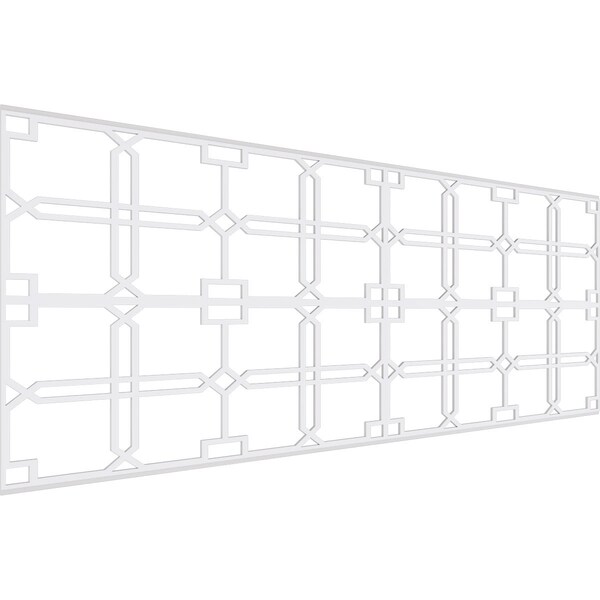 Ekena Millwork Set of Four Panels for 94 1/2"W x 36 1/4"H Englewood Fretwork Wainscot Wall Paneling WPKP18X01X47EWD - main